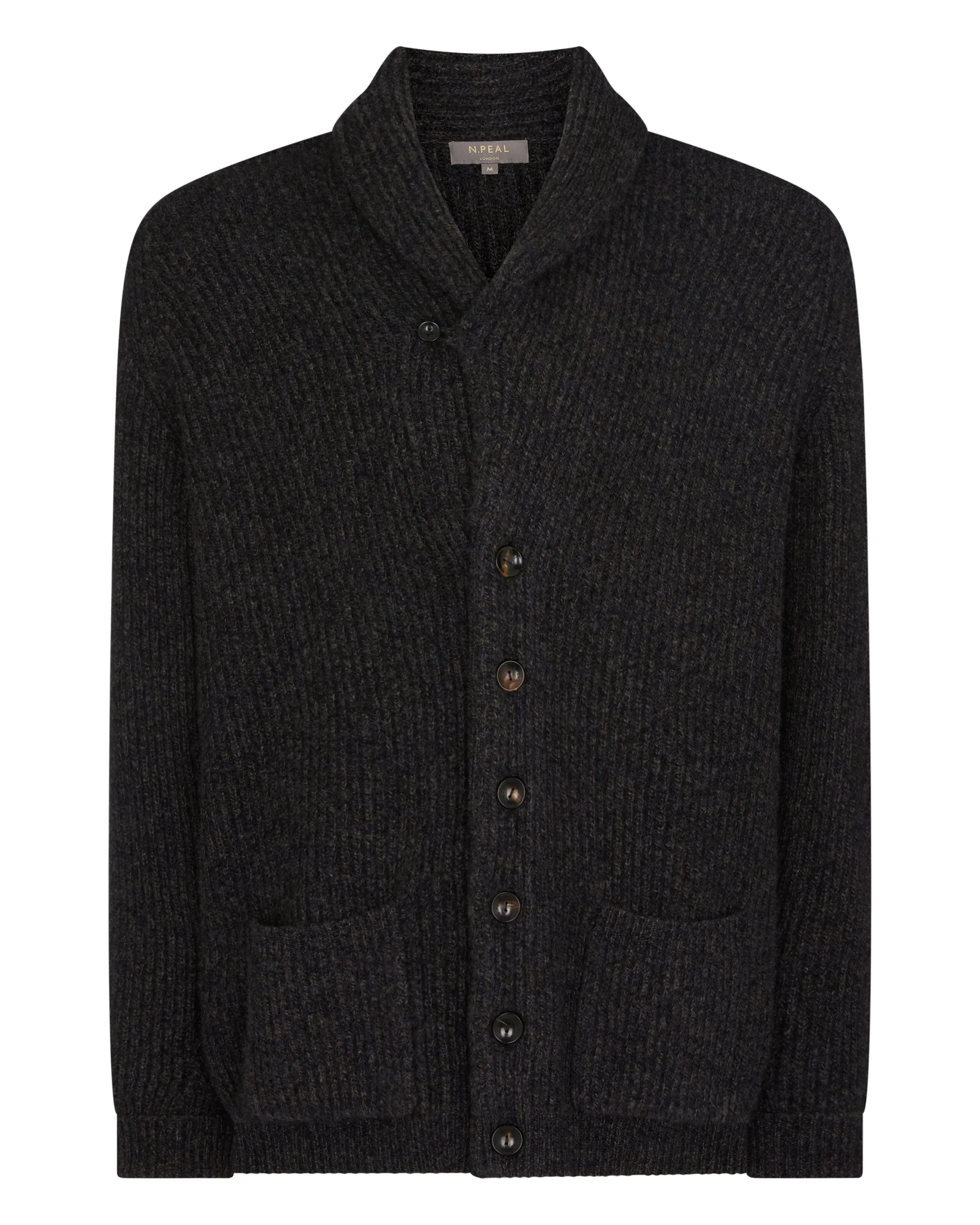 Men's Kensington Cashmere Cardigan Granite Grey