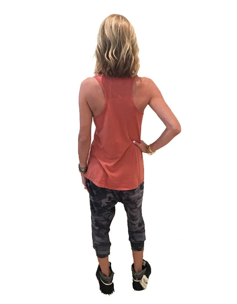 Michael Lauren Cort Racerback Tank in Sandstone