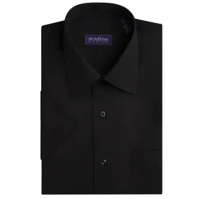 Modena Men's Short Sleeve Solid Dress Shirt - Including Big & Tall