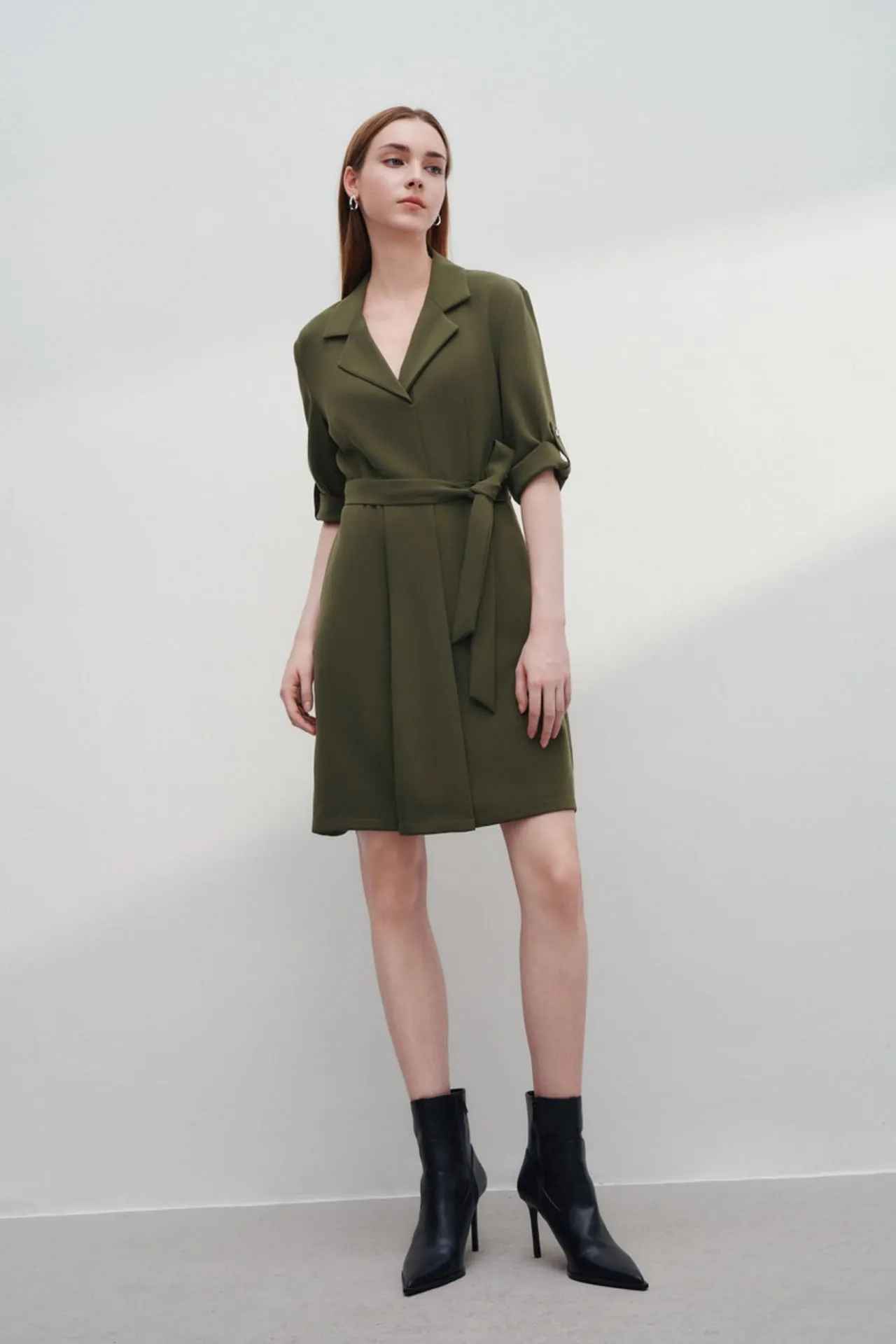 Multi-Way Stretch Trench Dress