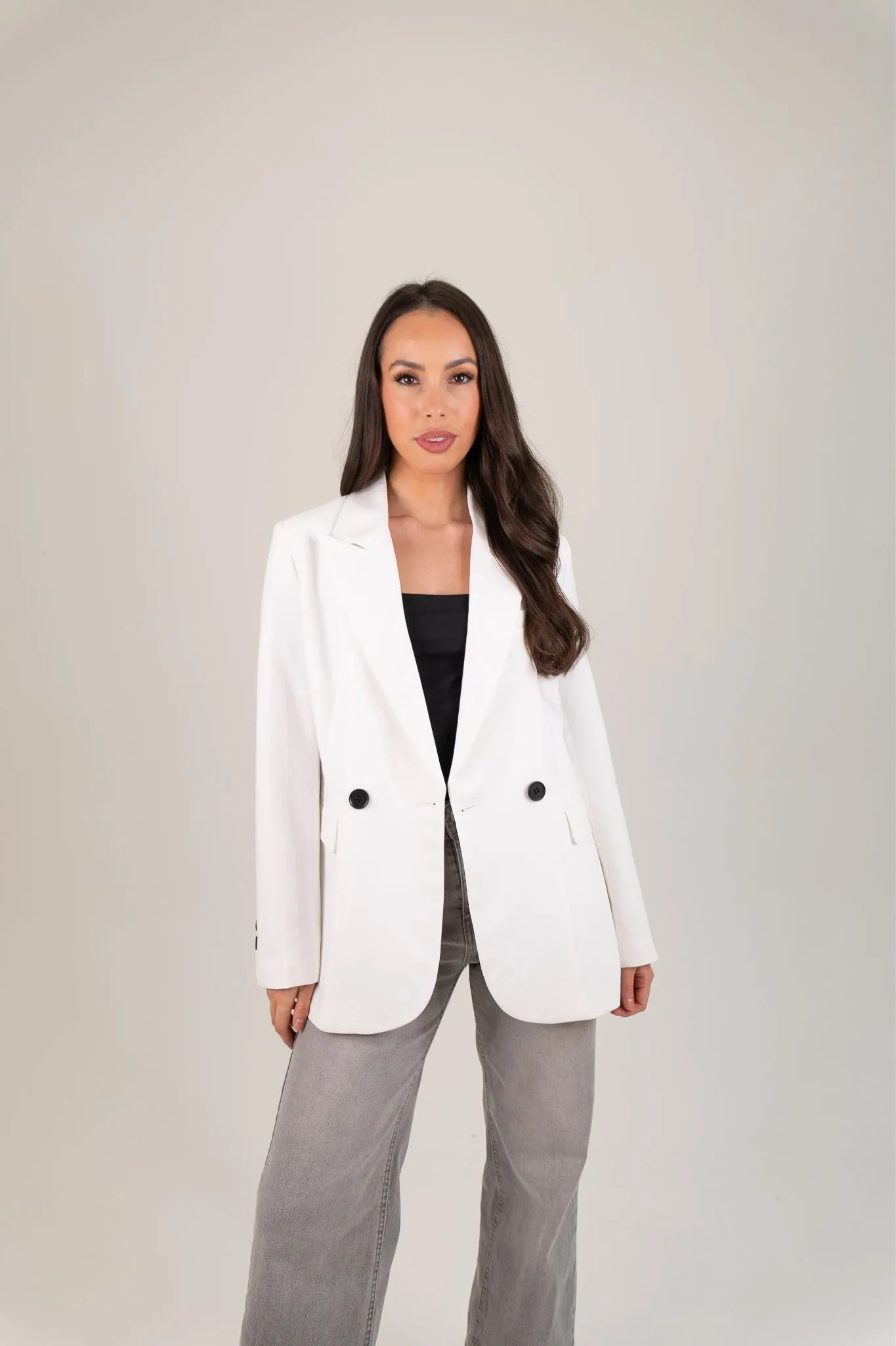 Nadia Blazer In White