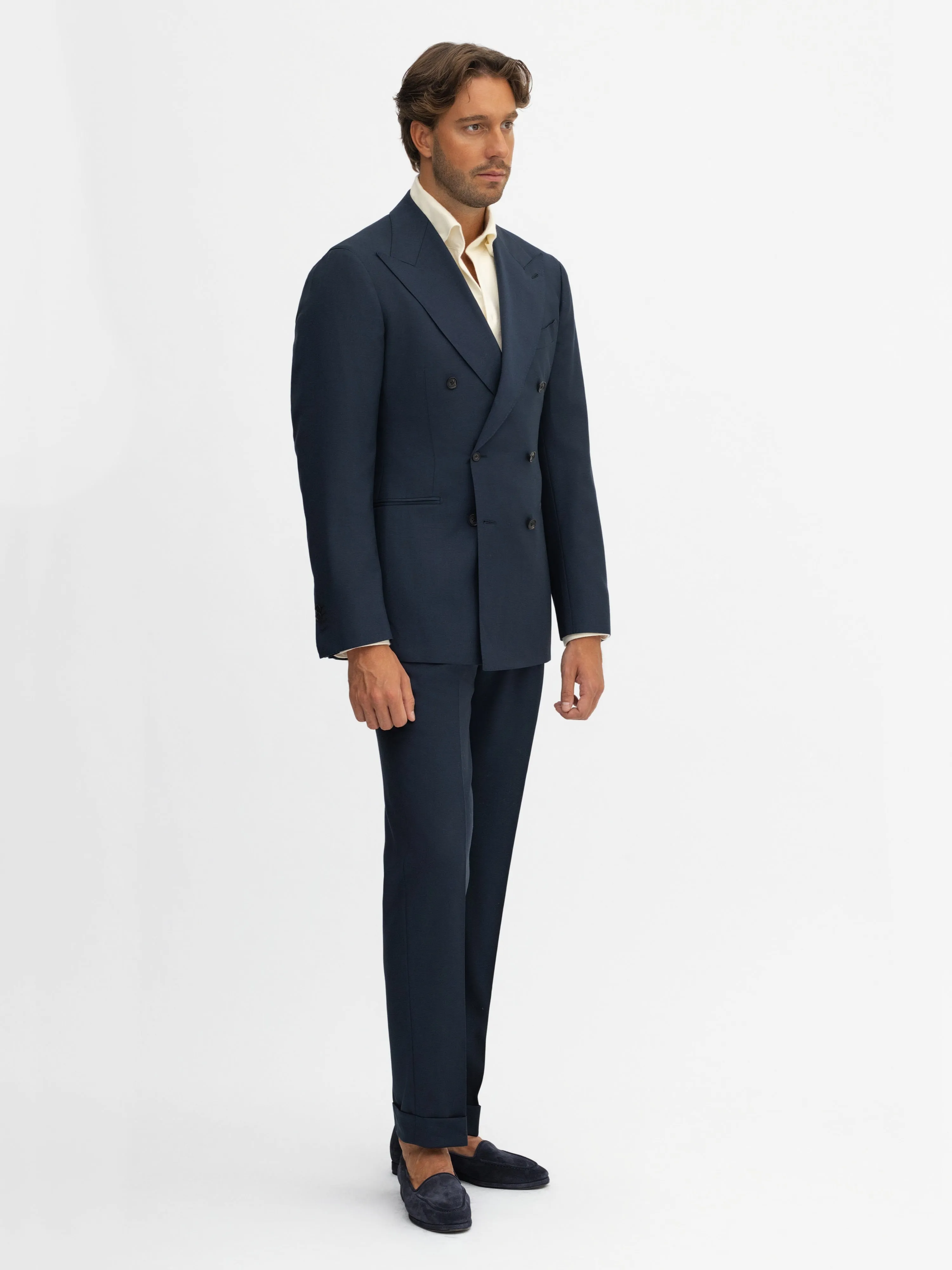 Navy S130 Wool Suit (DB)