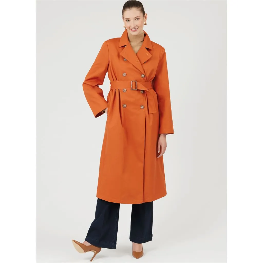 New Look Sewing Pattern N6788 Misses' Trench Coat in Two Lengths and Belt