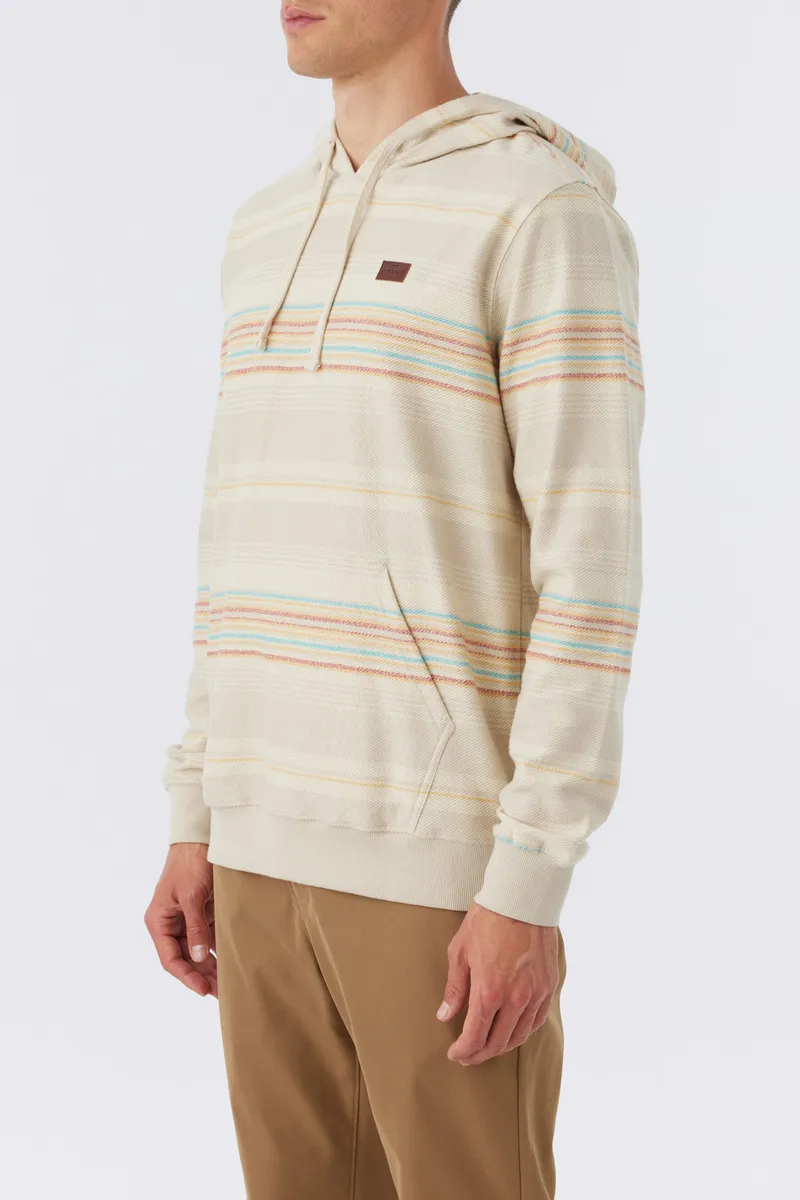 O'Neill Bavaro Stripe Pullover Sweatshirt-Light Khaki