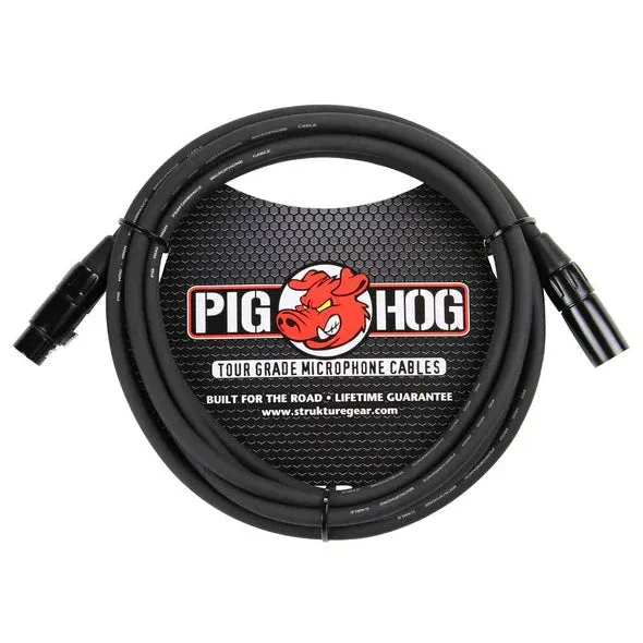 Pig Hog 8mm Microphone Cable 10ft XLR PHM10