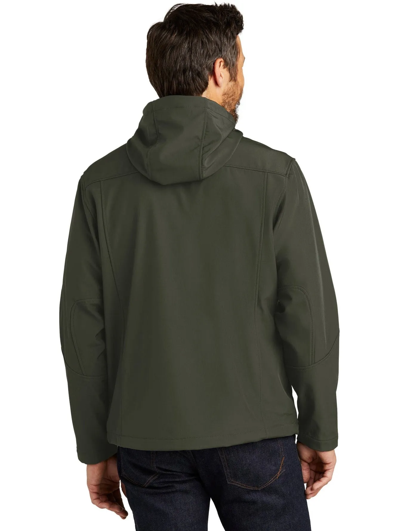 Port Authority Textured Hooded Soft Shell Jacket