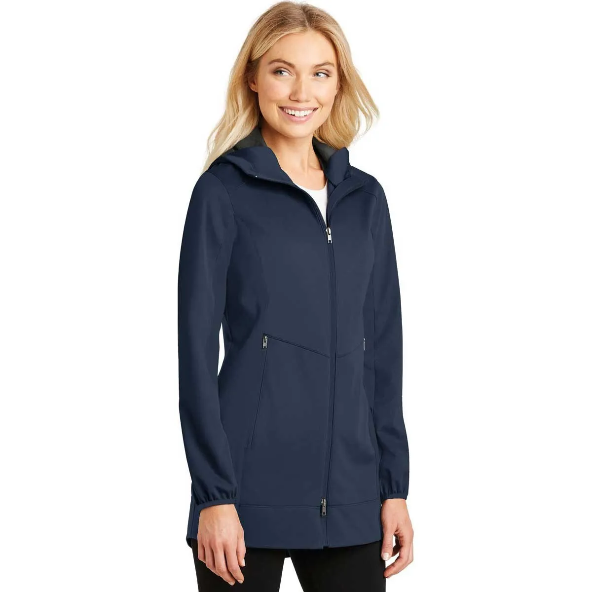 Port Authority Women's Dress Blue Navy Active Hooded Soft Shell Jacket