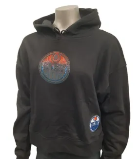 Pro Standard NHL Women's Edmonton Oilers Jewel Oversized Cropped Hoodie