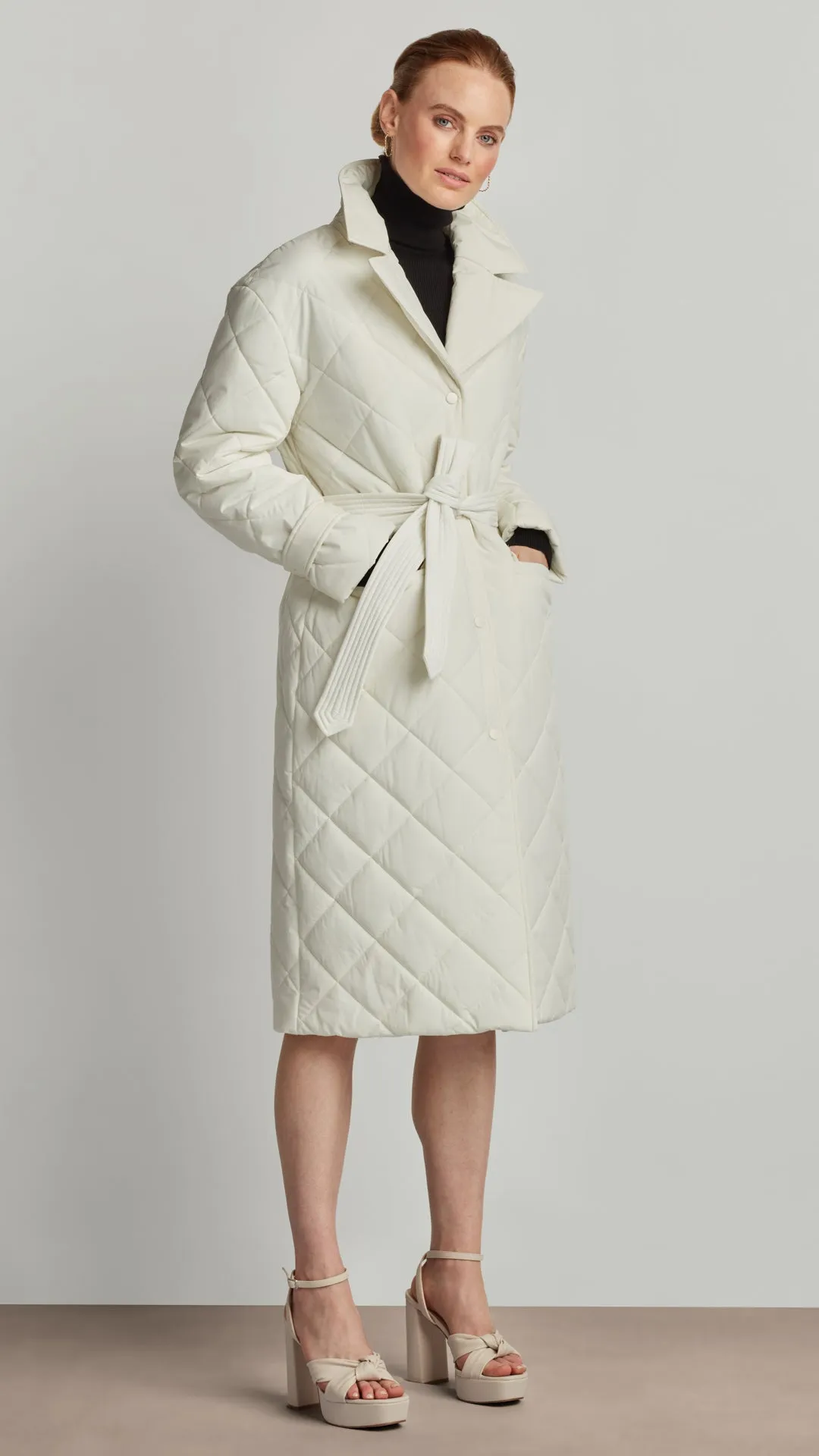 QUILTED TRENCH COAT