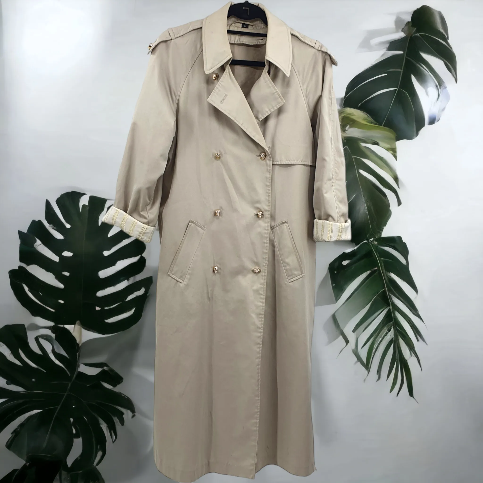 Re-Fashioned Stud & Skull Trench Coat - M/L - House of Fraser, Le Mac