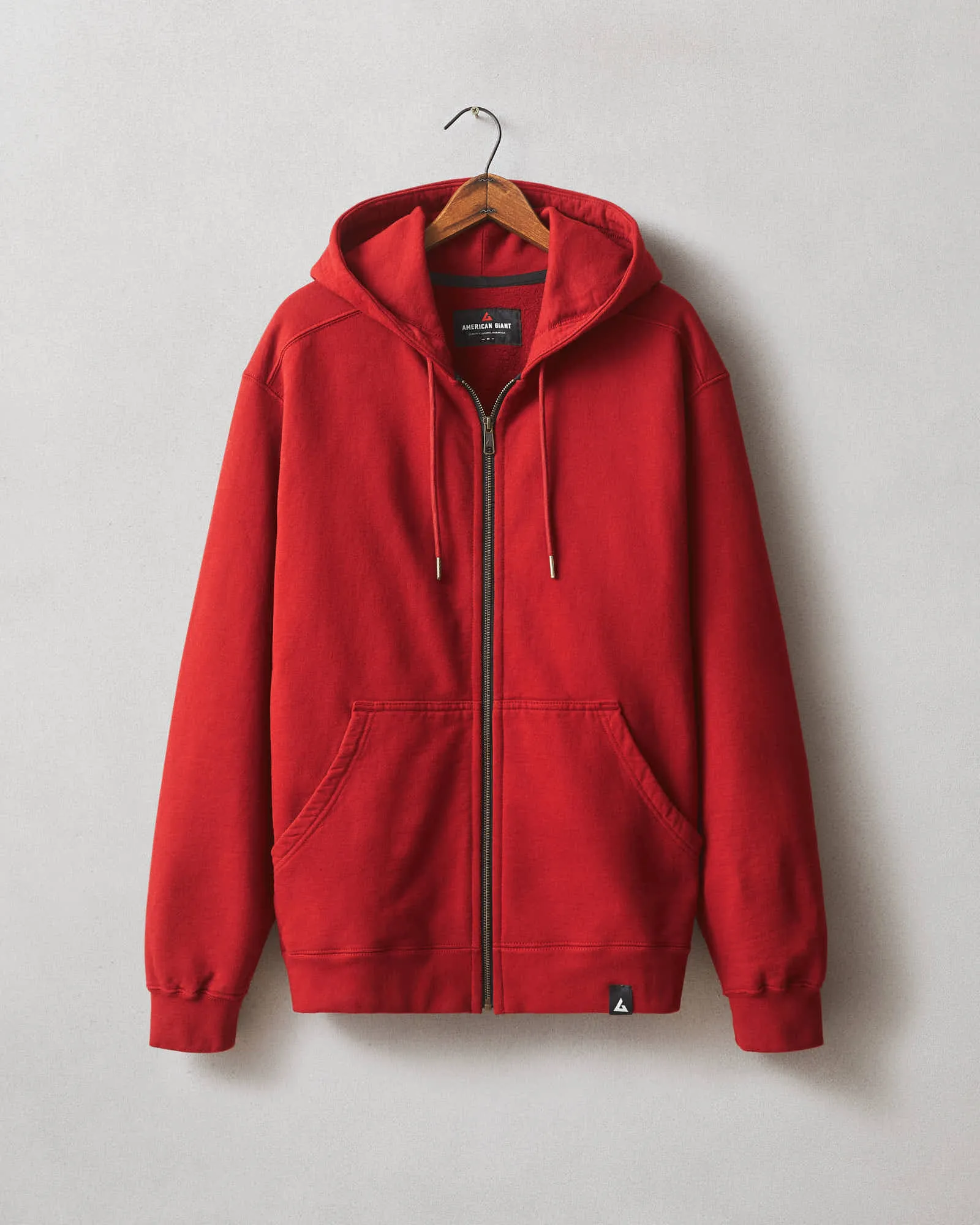 Relaxed Classic Full Zip - Real Red