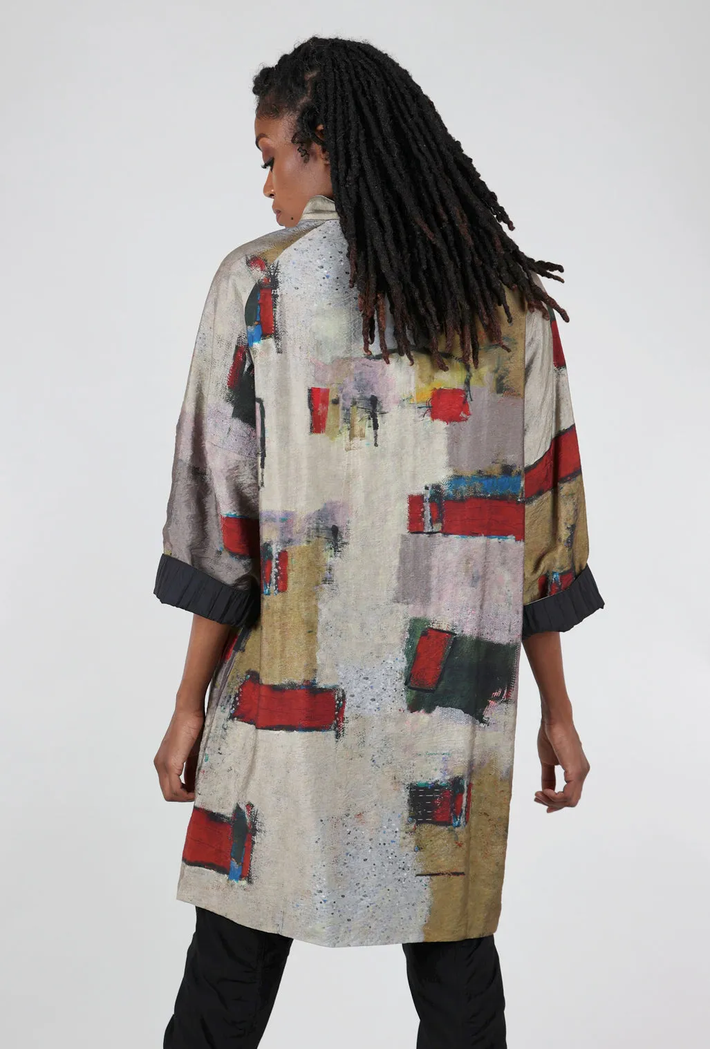 Reversible Long Jacket, Cement