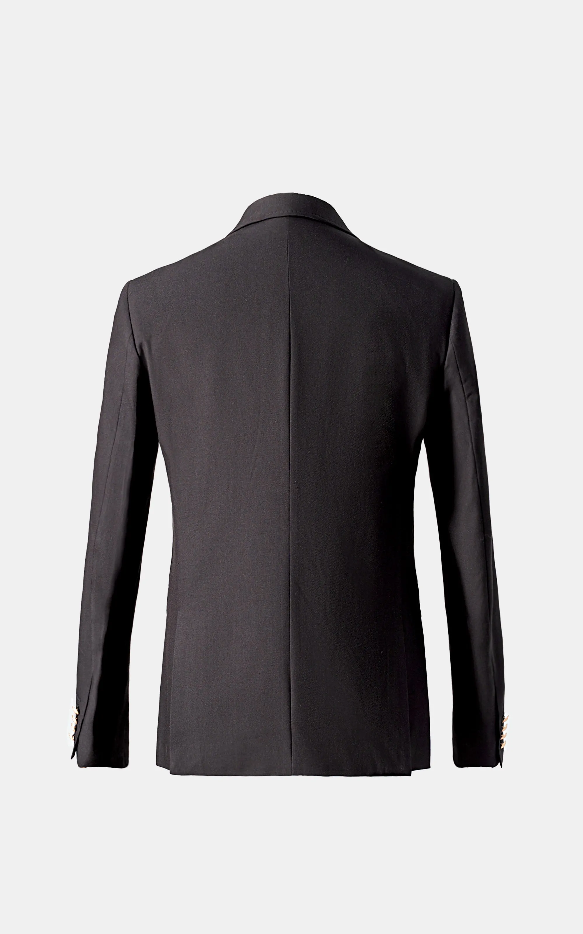 SIGNATURE DOUBLE BREASTED COAT BLACK