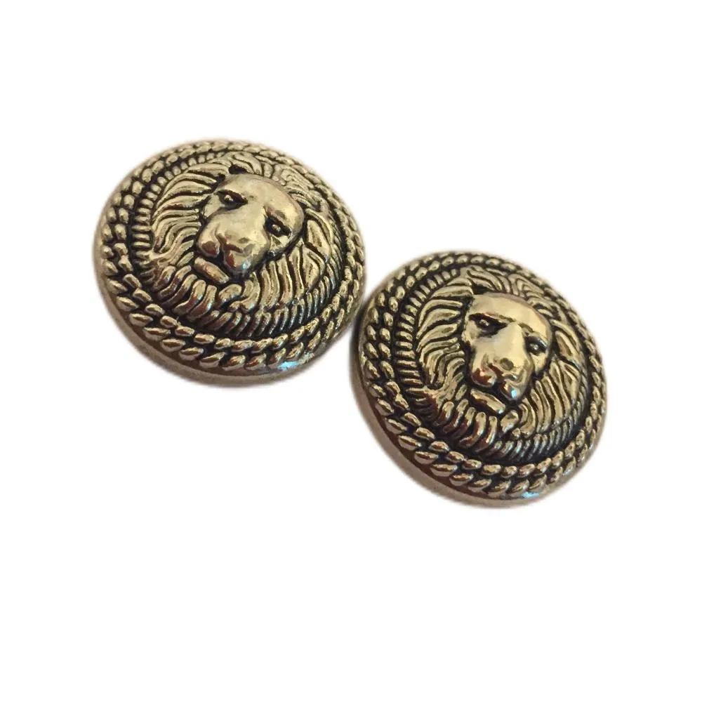 Silver Lion Unique Design Metal Coat Buttons