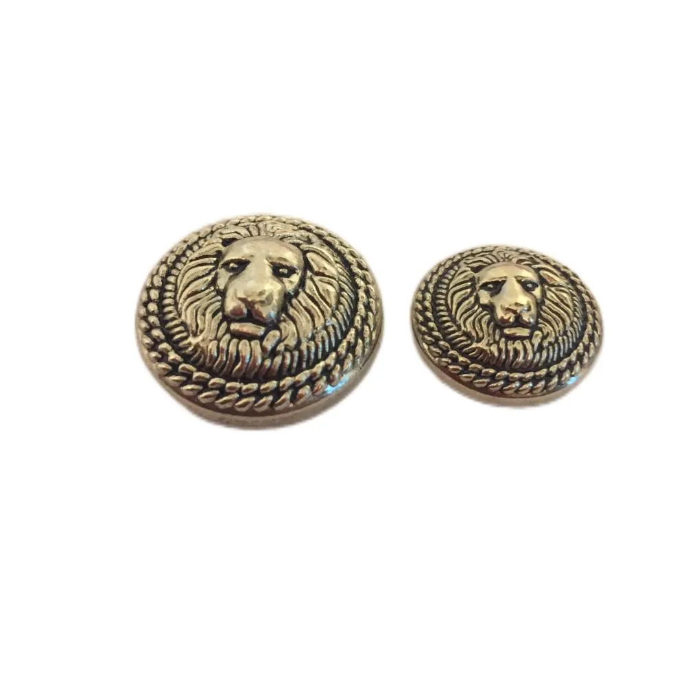 Silver Lion Unique Design Metal Coat Buttons