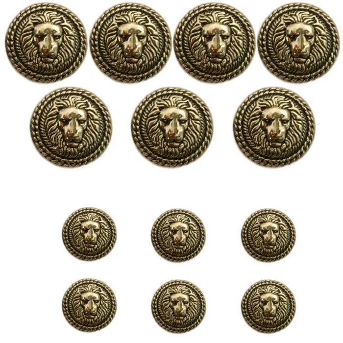 Silver Lion Unique Design Metal Coat Buttons