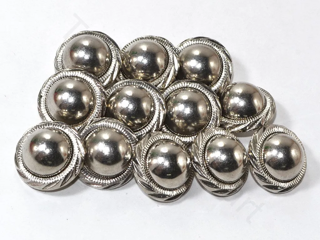 Silver Plain Designer Coat Buttons