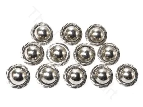 Silver Plain Designer Coat Buttons