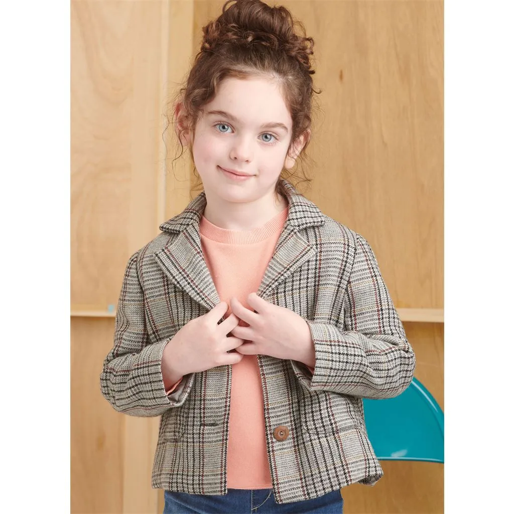 Simplicity Sewing Pattern S9831 Children's and Girls' Jacket in Two Lengths