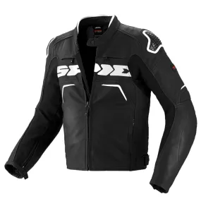 Spidi Evo Rider Leather Sports Jacket - Black / White