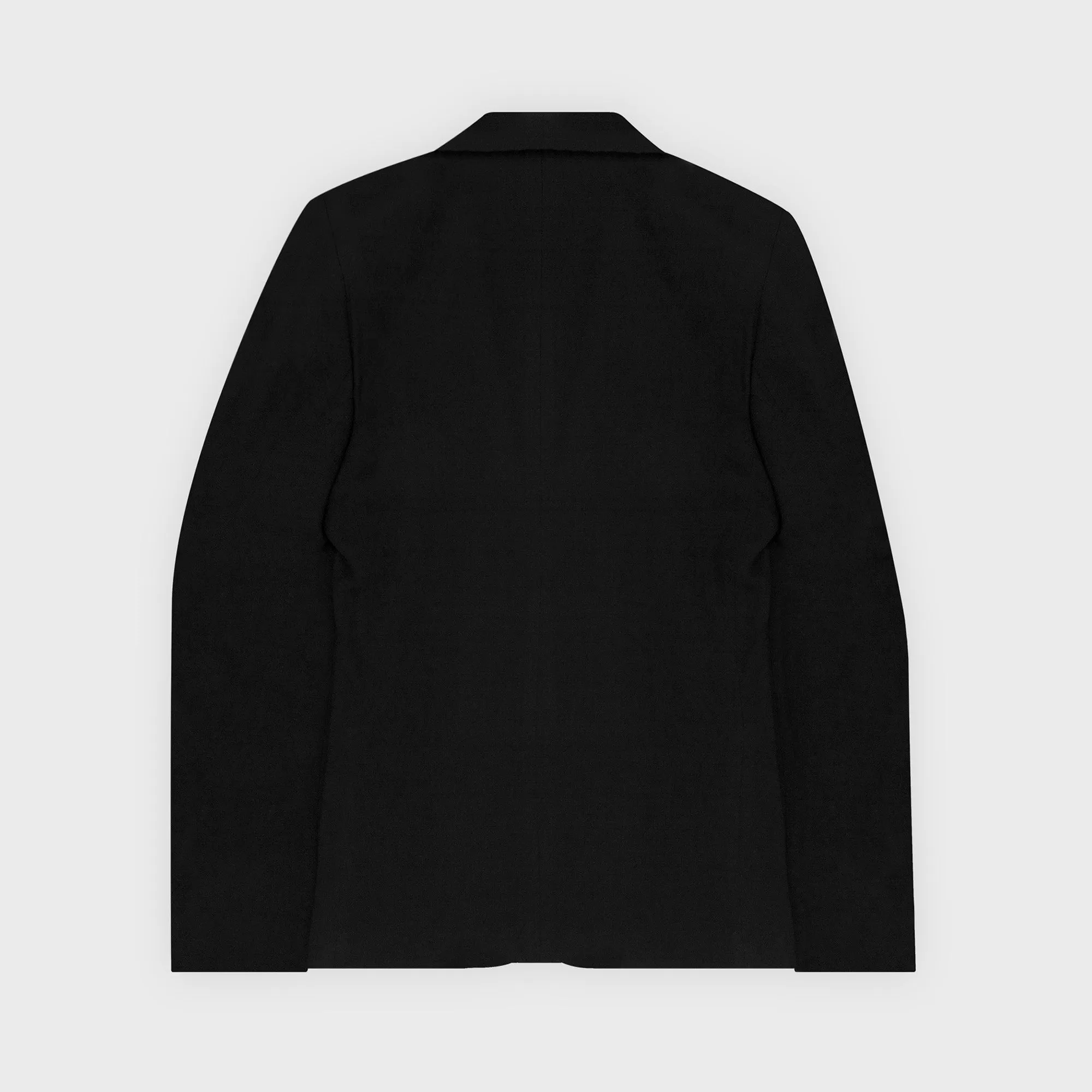 Synth Single Breasted Blazer - Black