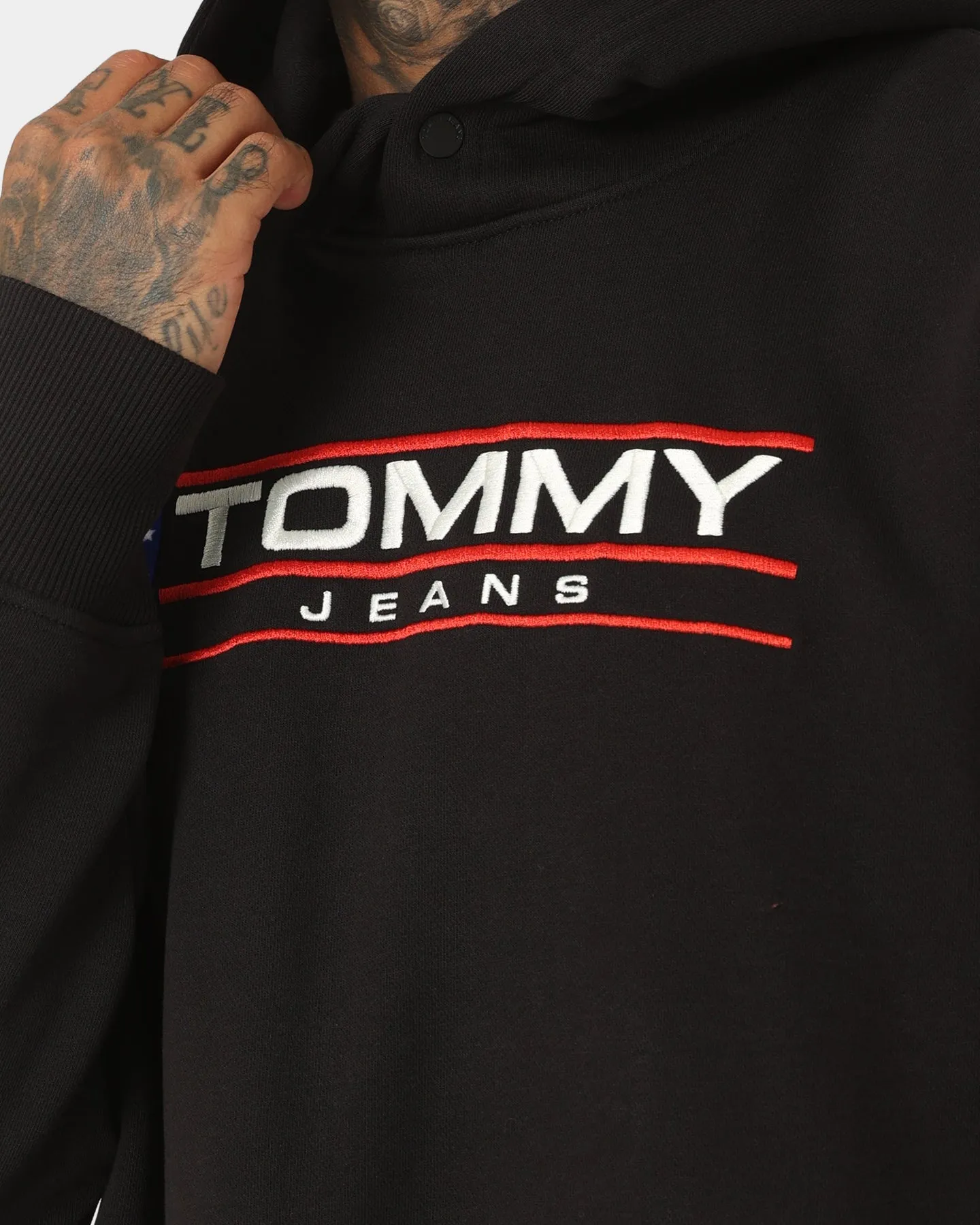 Tommy Jeans TJM Relaxed Modern Sport Hoodie Black