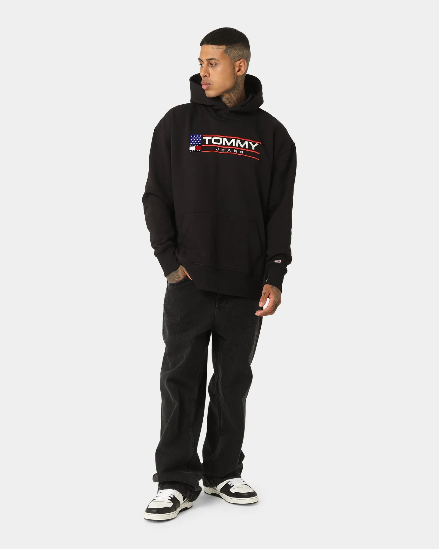 Tommy Jeans TJM Relaxed Modern Sport Hoodie Black