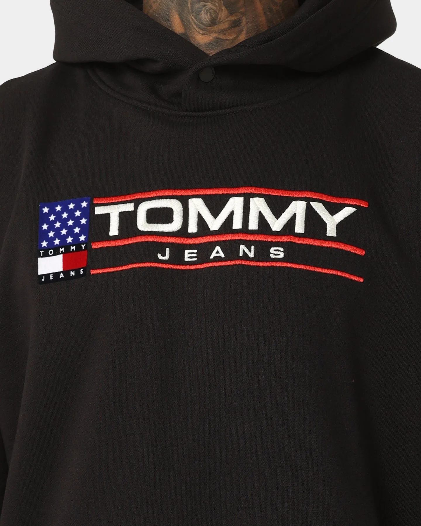 Tommy Jeans TJM Relaxed Modern Sport Hoodie Black