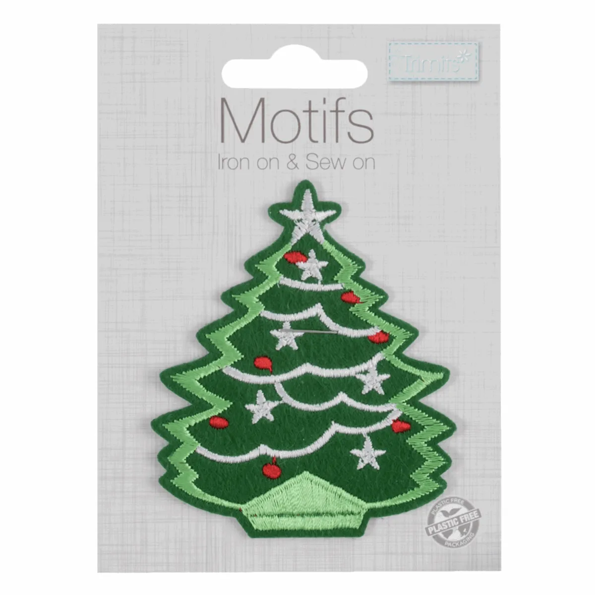 Trimits Iron-On/Sew On Motif Patch - Christmas Tree