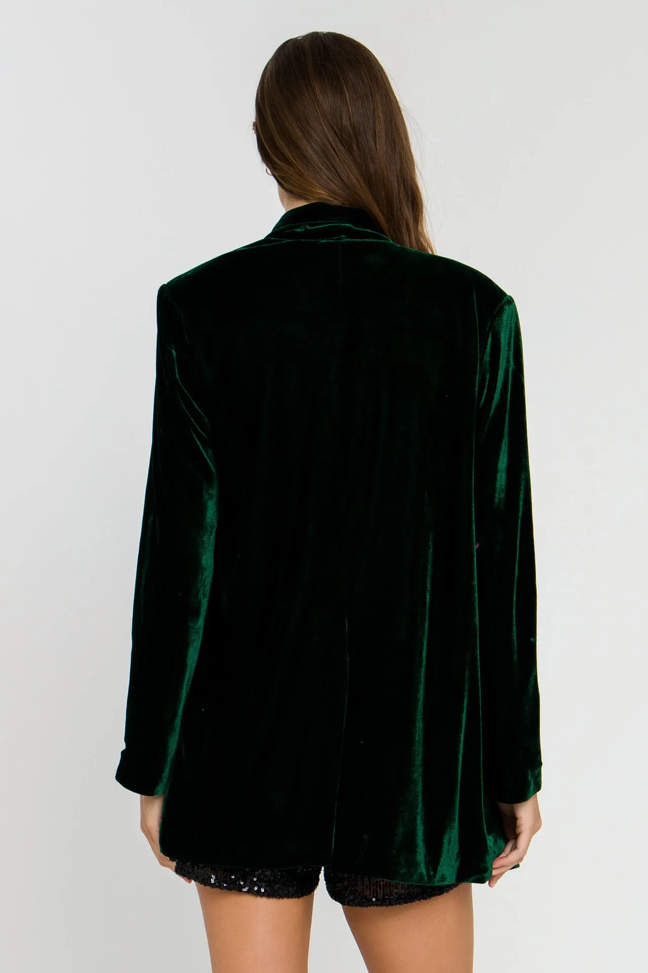 Velvet Loose Fit Blazer