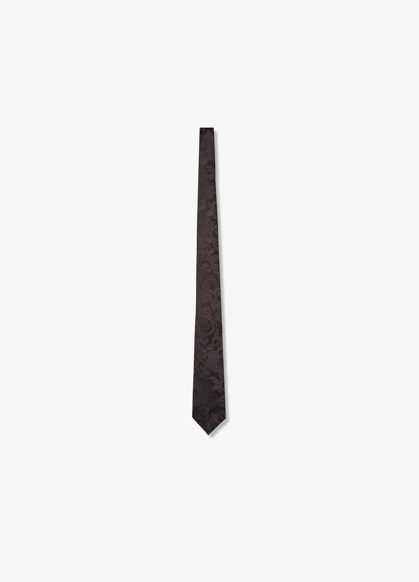 Winter Jacquard Regular Tie Black