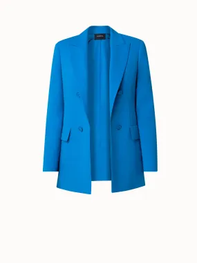 Wool Double-Face Jacket with Faux Double-Breast