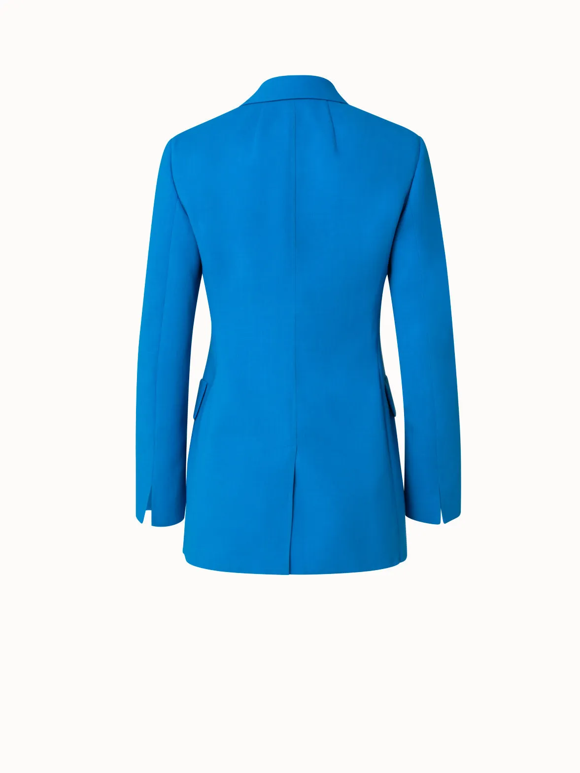 Wool Double-Face Jacket with Faux Double-Breast