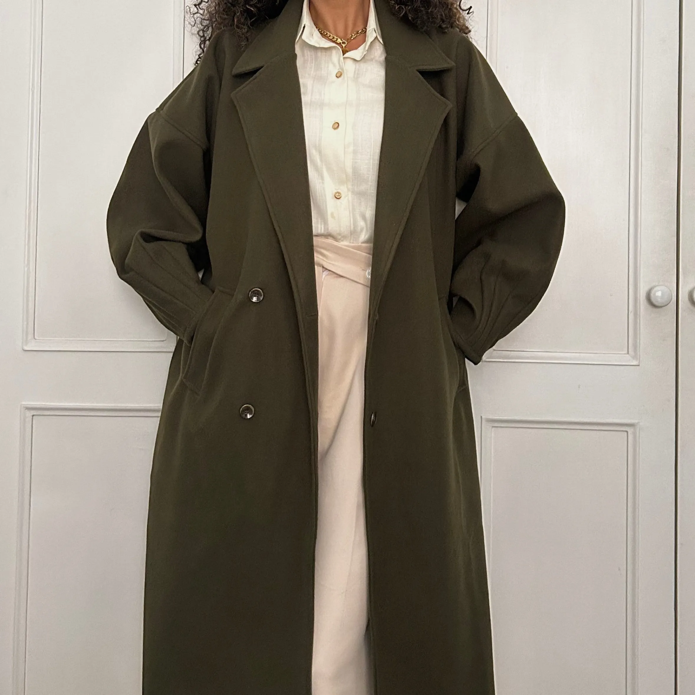 Wool Puffed Trench Coat