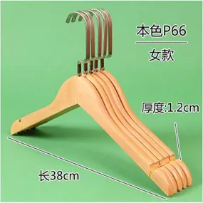 Xyijia Hanger 10Pcs 38Cm/44Cm Wooden Hanger Hotel Supplies Hangers for Clothes Rack Wood Coat Hanger