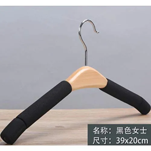 Xyijia Hanger 10Pcs/Lot 39Cm/43Cm Adult Solid Wood Anti-Skid Wooden Coat Hanger Non-Trace Household Coat Hanger