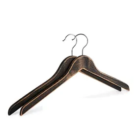 Xyijia Hanger 10Pcs/Lot 44.5Cm Adult Vintage Real Wood Hangers Anti-Skid Wooden Hanger